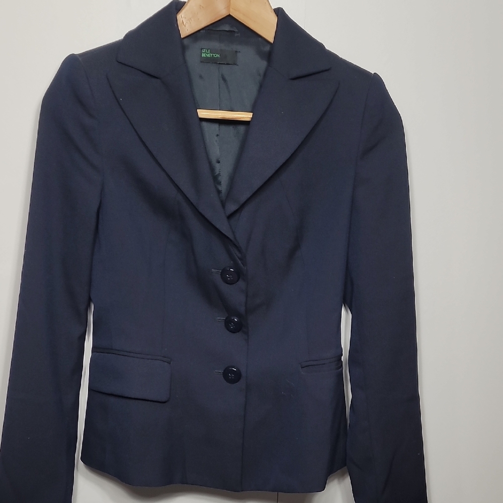 United Colors Of Benetton Navy Women's Suit Jacket